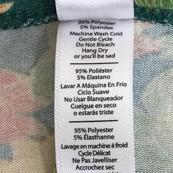 NEW LuLaRoe Floral Print Perfect T Women's XS Scoop Neck Tunic Stretch Knit - Picture 11 of 11